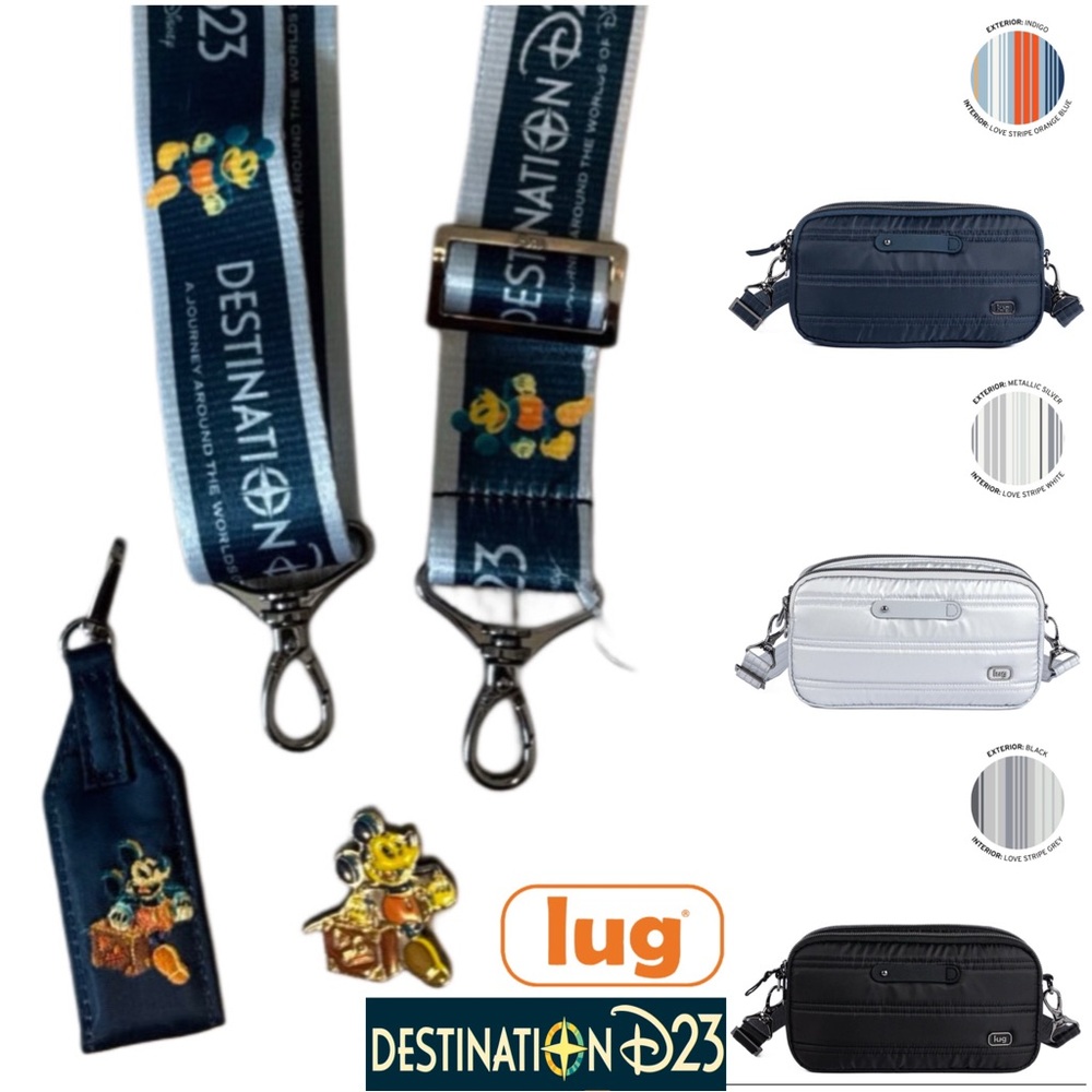 Lug x Disney Coupe XL Plus Charm Bar DISNEY Bundle NWT D23